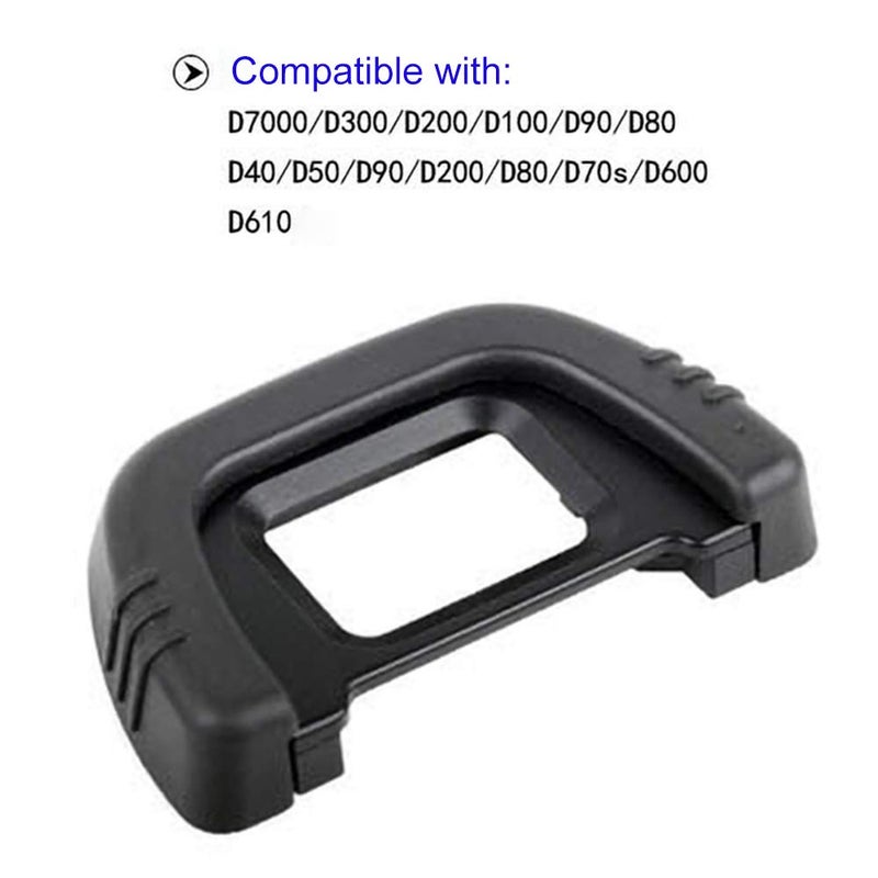 Sedremm Eyecup,Sedremm Camera DK-21 Eyecup Replacement Eyepiece for Nikon D7000 D750 D610 D600 D300 D200 D100 D90 D80 D70 D70s Cameras Viewfinder, 2 Pack - Image 3
